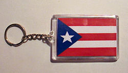 Puerto Rican Flag Keychain at elColmadito.com, Bandera de Puerto Rico Puerto Rico